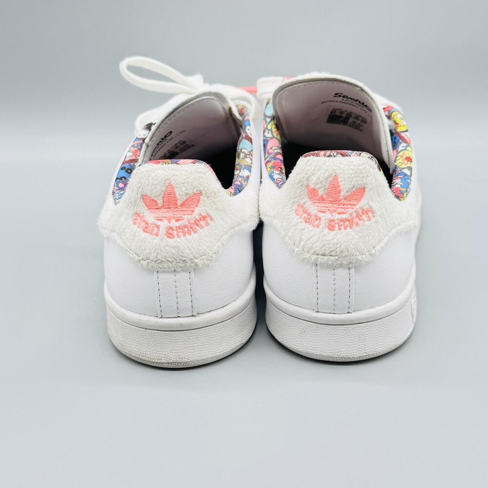 Adidas Originals Shoes Womens 8.5 White Leather Hello Kitty Stan Smith Sneakers - Picture 7 of 13